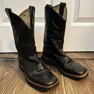 Lagrange 6 Black Leather Cowboy Boots Women’s
